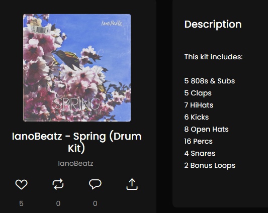 IanoBeatz - Spring (Drum Kit) Download