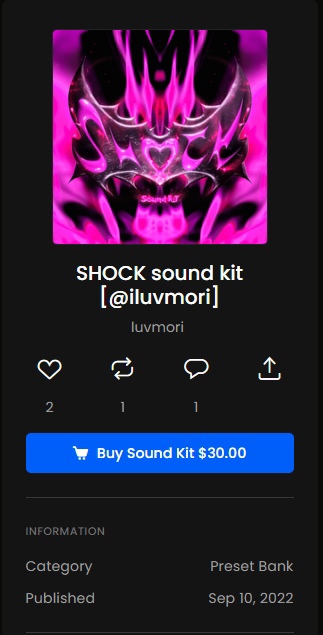 SHOCK sound kit iluvmori Download SHOCK sound kit iluvmori